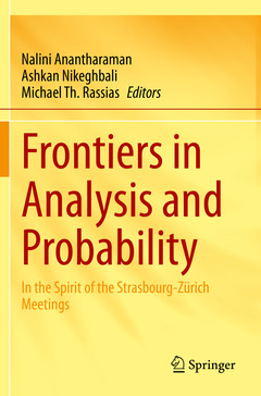 Couverture de l’ouvrage Frontiers in Analysis and Probability