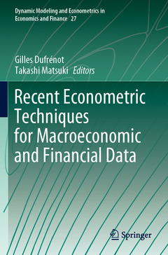 Couverture de l’ouvrage Recent Econometric Techniques for Macroeconomic and Financial Data