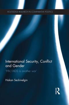 Couverture de l’ouvrage International Security, Conflict and Gender