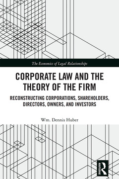 Couverture de l’ouvrage Corporate Law and the Theory of the Firm