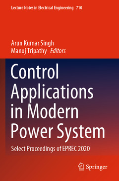 Couverture de l’ouvrage Control Applications in Modern Power System