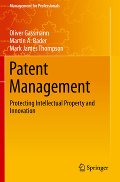 Couverture de l’ouvrage Patent Management