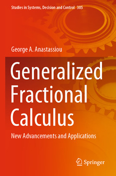 Couverture de l’ouvrage Generalized Fractional Calculus