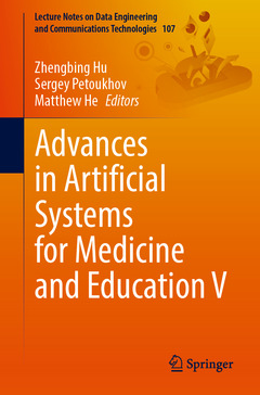 Couverture de l’ouvrage Advances in Artificial Systems for Medicine and Education V