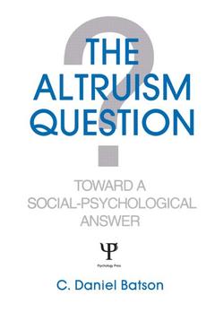 Couverture de l’ouvrage The Altruism Question