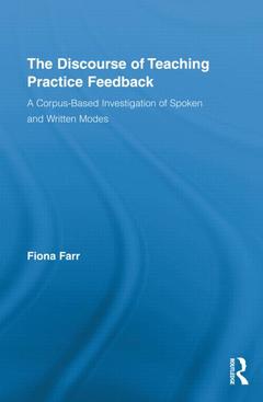 Couverture de l’ouvrage The Discourse of Teaching Practice Feedback