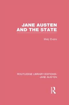 Couverture de l’ouvrage Jane Austen and the State (RLE Jane Austen)