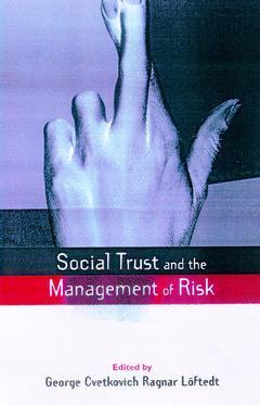Couverture de l’ouvrage Social Trust and the Management of Risk