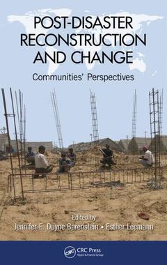 Couverture de l’ouvrage Post-Disaster Reconstruction and Change