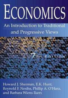 Couverture de l’ouvrage Economics: An Introduction to Traditional and Progressive Views