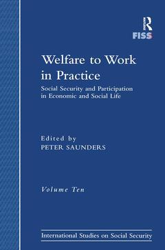 Couverture de l’ouvrage Welfare to Work in Practice