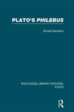 Cover of the book Plato's Philebus (RLE: Plato)