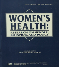 Couverture de l’ouvrage Black Women's Health