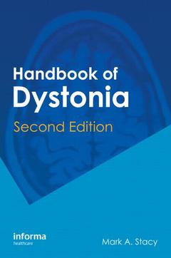 Couverture de l’ouvrage Handbook of Dystonia