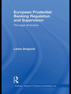 Couverture de l’ouvrage European Prudential Banking Regulation and Supervision