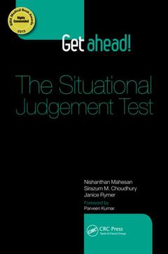 Couverture de l’ouvrage Get ahead! The Situational Judgement Test