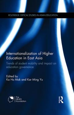 Couverture de l’ouvrage Internationalization of Higher Education in East Asia