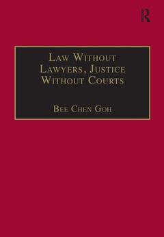 Couverture de l’ouvrage Law Without Lawyers, Justice Without Courts