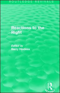 Couverture de l’ouvrage Routledge Revivals: Reactions to the Right (1990)