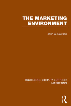 Couverture de l’ouvrage The Marketing Environment (RLE Marketing)