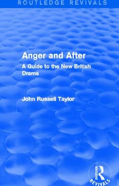 Couverture de l’ouvrage Anger and After (Routledge Revivals)