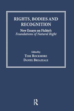 Couverture de l’ouvrage Rights, Bodies and Recognition