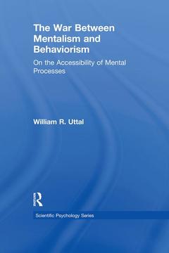 Couverture de l’ouvrage The War Between Mentalism and Behaviorism