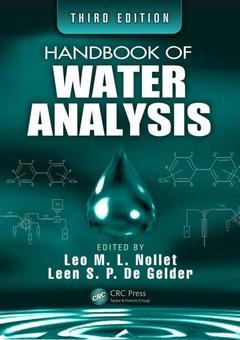 Couverture de l’ouvrage Handbook of Water Analysis