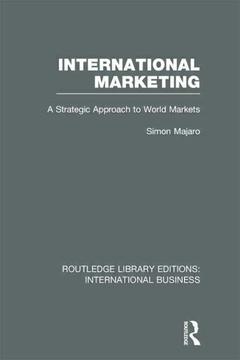 Couverture de l’ouvrage International Marketing (RLE International Business)