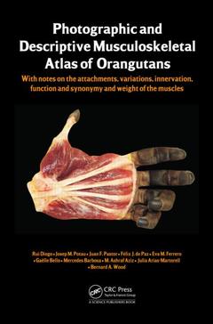Couverture de l’ouvrage Photographic and Descriptive Musculoskeletal Atlas of Orangutans