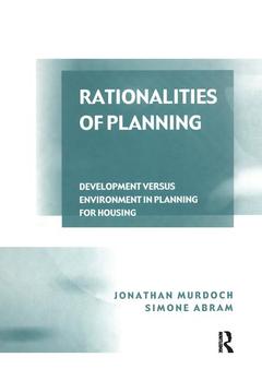 Couverture de l’ouvrage Rationalities of Planning