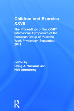 Couverture de l’ouvrage Children and Exercise XXVII