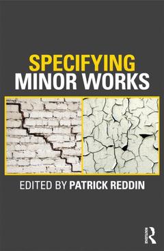 Couverture de l’ouvrage Specifying Minor Works