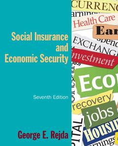 Couverture de l’ouvrage Social Insurance and Economic Security