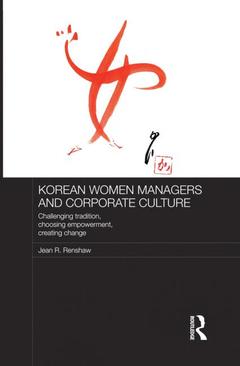 Couverture de l’ouvrage Korean Women Managers and Corporate Culture