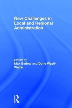 Couverture de l’ouvrage New Challenges in Local and Regional Administration