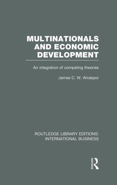 Couverture de l’ouvrage Multinationals and Economic Development (RLE International Business)