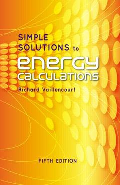 Couverture de l’ouvrage Simple Solutions to Energy Calculations, Fifth Edition