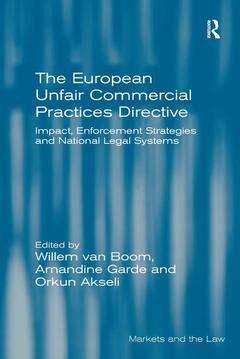 Couverture de l’ouvrage The European Unfair Commercial Practices Directive