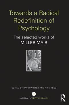Couverture de l’ouvrage Towards a Radical Redefinition of Psychology