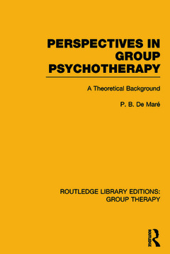 Couverture de l’ouvrage Perspectives in Group Psychotherapy