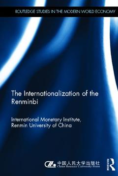 Cover of the book The Internationlization of the Renminbi