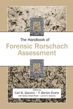 Couverture de l’ouvrage The Handbook of Forensic Rorschach Assessment
