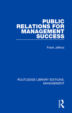 Couverture de l’ouvrage Public Relations for Management Success