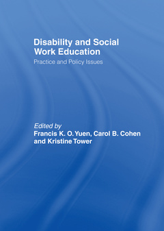 Couverture de l’ouvrage Disability and Social Work Education
