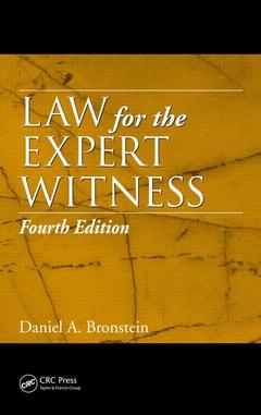 Couverture de l’ouvrage Law for the Expert Witness
