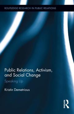 Couverture de l’ouvrage Public Relations, Activism, and Social Change
