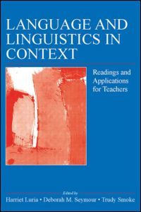 Couverture de l’ouvrage Language and Linguistics in Context