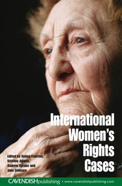 Couverture de l’ouvrage International Women's Rights Cases