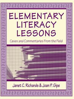 Couverture de l’ouvrage Elementary Literacy Lessons